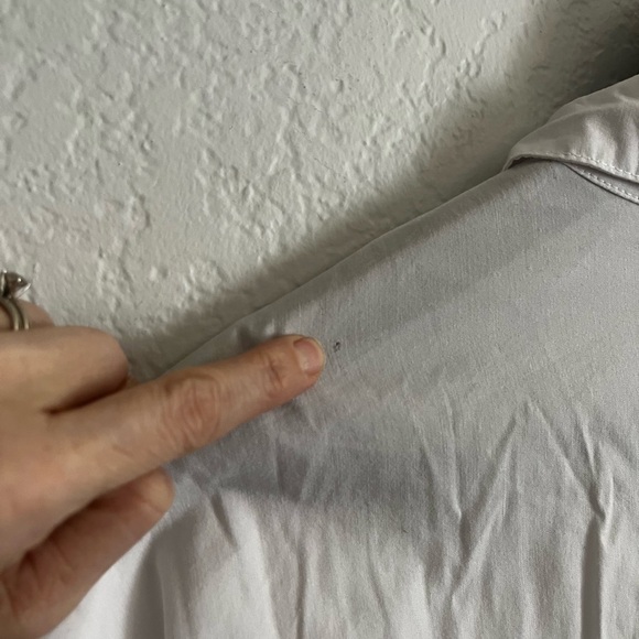 Bryn Walker Oversized Lagenlook Button Down Tunic Top Cotton Blend - Picture 10 of 10